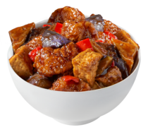 Fish with Eggplant Tofu